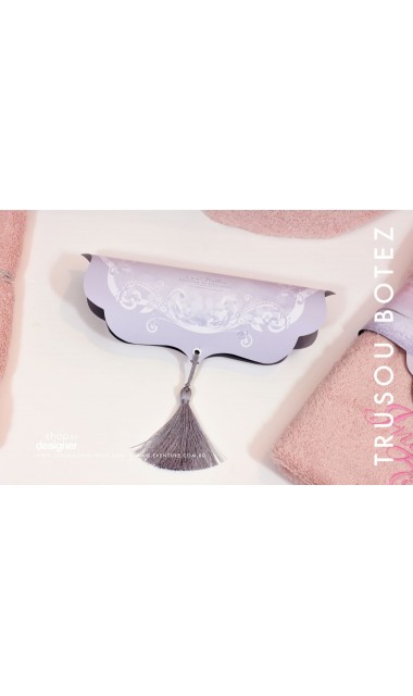 Trusou de botez pentru fetite, roz cu silver, lebada argintie  Silver Swan  9